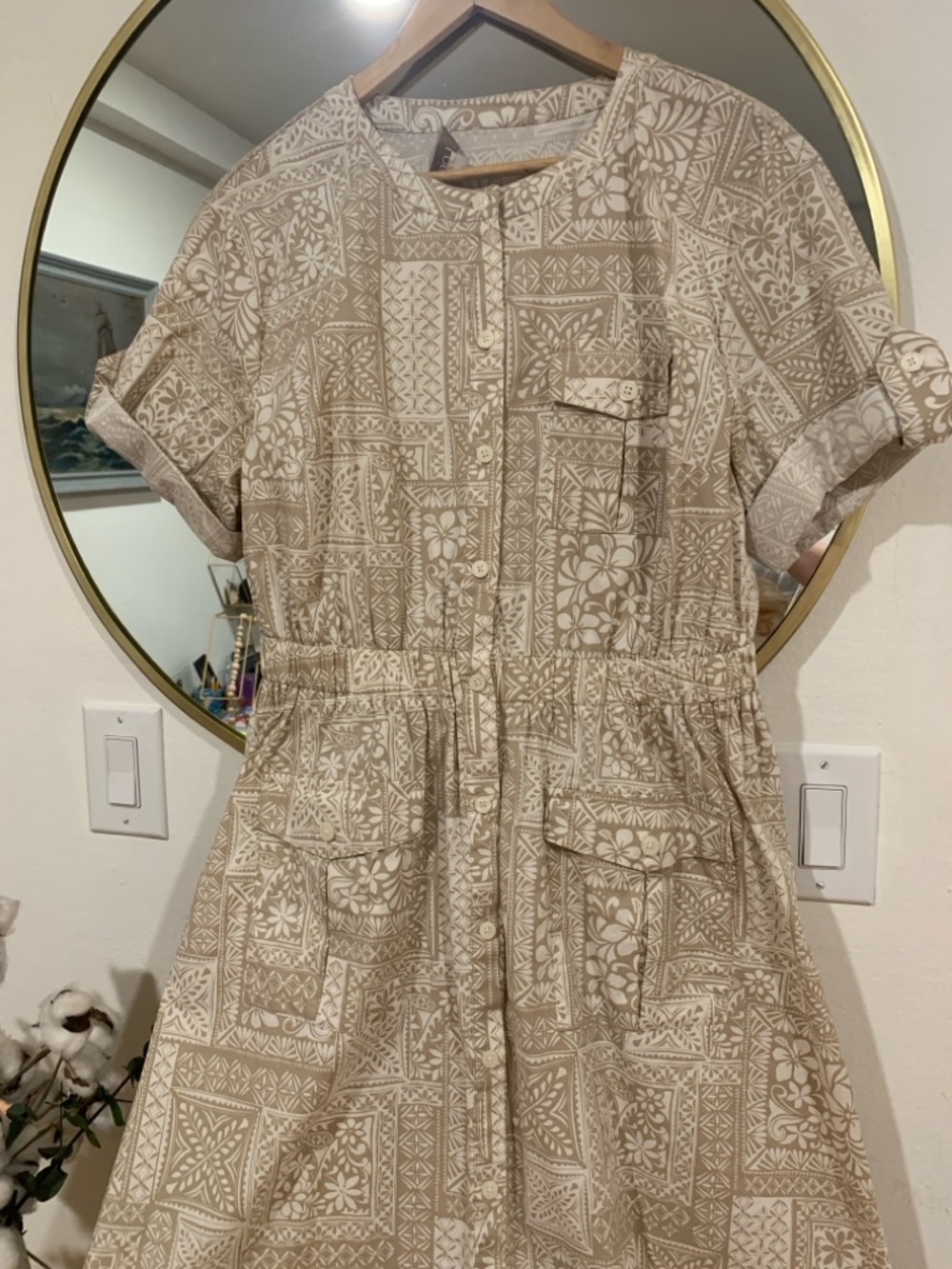 Loft shortsleeved button-down dress